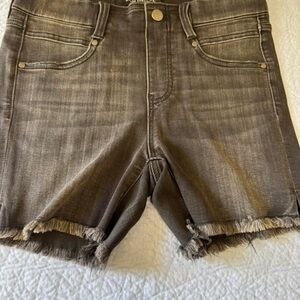 Liverpool Jeans Company Frayed Hem Gray Denim Shorts
